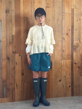 「SLOBE IENA（スローブイエナ）のアイテム」を使った、かーちんさん（キッズ・146cm）の春コーディネート