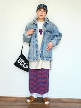 「ORCIVAL（オーシバル）のアイテム（ワンピース/ドレス）」を使った、かーちんさん（レディース・156cm）の春コーディネート