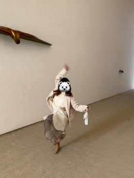 「LAKOLE（ラコレ）のアイテム（シャツワンピース）」を使った、HIYORINさん（レディース・158cm）の冬コーディネート
