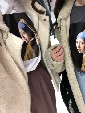 「Ifuru（イフル）のアイテム（ジャケット/アウター）」を使った、HIYORINさん（レディース・158cm）の冬コーディネート
