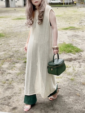 「DIANE von FURSTENBERG（ダイアンフォンファステンバーグ）のアイテム」を使った、noah🐈さん（レディース・155cm）の夏コーディネート