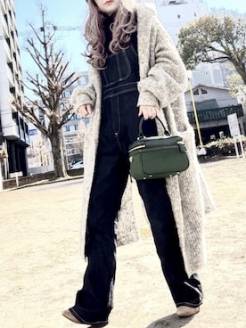 「タートルネック」｜「アイテム（ブーティ）」を使った、noah🐈さん（レディース・155cm）の冬コーディネート