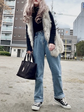 「DECEIVE..（ディセイブ）のアイテム」を使った、noah🐈さん（レディース・155cm）の冬コーディネート