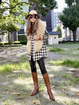 「EIZO（エイゾー）のアイテム」を使った、noah🐈さん（レディース・155cm）の秋コーディネート