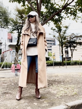 「EIZO（エイゾー）のアイテム」を使った、noah🐈さん（レディース・155cm）の秋コーディネート