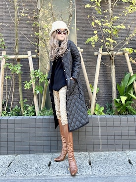 「Current/Elliott（カレントエリオット）のアイテム」を使った、noah🐈さん（レディース・155cm）の秋コーディネート