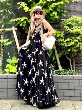 「plume blanche（プリュムブランシュ）のアイテム（帽子）」を使った、noah🐈さん（レディース・155cm）の夏コーディネート
