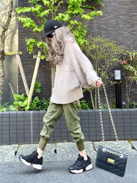 「シンフルコーデ」｜「アイテム（キャップ）」を使った、noah🐈さん（レディース・155cm）の春コーディネート