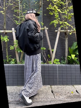 「初秋コーデ」｜「アイテム（MA-1）」を使った、noah🐈さん（レディース・155cm）の秋コーディネート