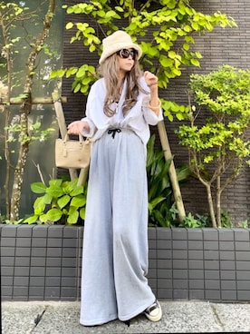 「ap retro（アプレトロ）のアイテム（パンツ）」を使った、noah🐈さん（レディース・155cm）の秋コーディネート