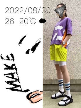 「スボーツミックス」｜「アイテム（サンダル）」を使った、hingeさん（レディース・161cm）の秋コーディネート
