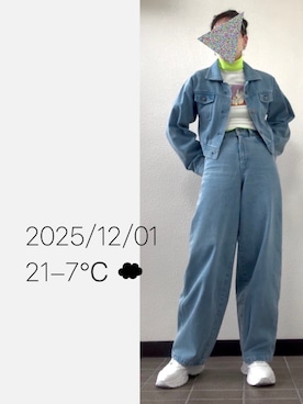 「アイテム（ヘアバンド）」を使った、hingeさん（レディース・161cm）の冬コーディネート