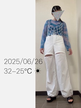 「MOUSSY（マウジー）のアイテム」を使った、hingeさん（レディース・161cm）の夏コーディネート