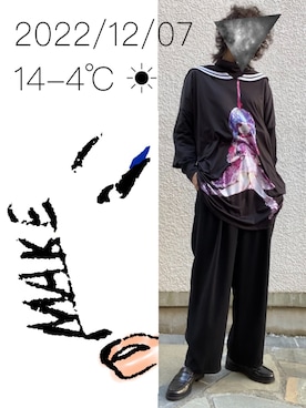 「ankoROCK（アンコロック）のアイテム」を使った、hingeさん（レディース・161cm）の冬コーディネート