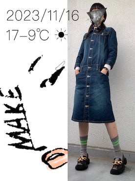 「COS（コス）のアイテム（アクセサリー）」を使った、hingeさん（レディース・161cm）の秋コーディネート