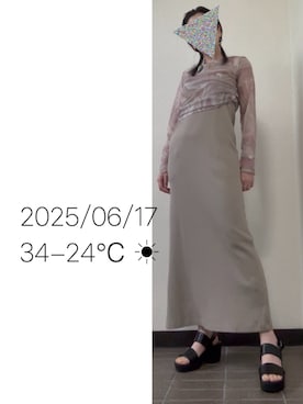 「MOUSSY（マウジー）のアイテム」を使った、hingeさん（レディース・161cm）の夏コーディネート