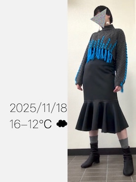 「クロップド丈」｜hingeさん（レディース・161cm）の秋コーディネート