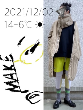 hingeさん（レディース・161cm）の冬コーディネート