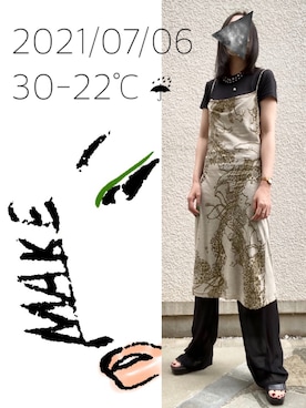 「UU（ユニクロ　アンダーカバー）のアイテム」を使った、hingeさん（レディース・161cm）の夏コーディネート