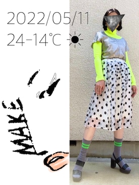 hingeさん（レディース・161cm）の春コーディネート