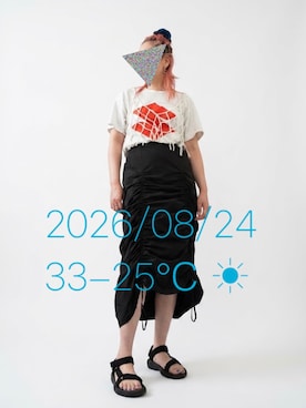 「Teva（テバ）のアイテム」を使った、hingeさん（レディース・161cm）の秋コーディネート