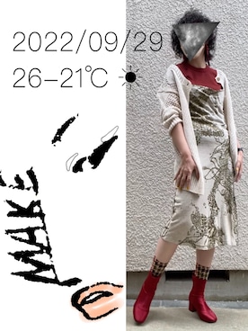 「UU（ユニクロ　アンダーカバー）のアイテム」を使った、hingeさん（レディース・161cm）の秋コーディネート