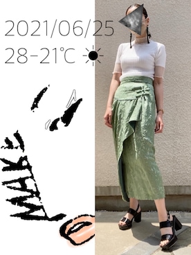 hingeさん（レディース・161cm）の夏コーディネート