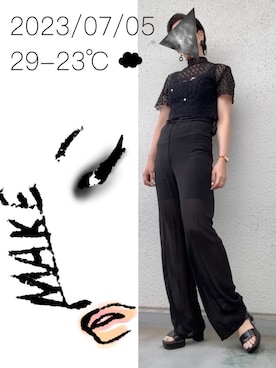 「COS（コス）のアイテム（アクセサリー）」を使った、hingeさん（レディース・161cm）の夏コーディネート