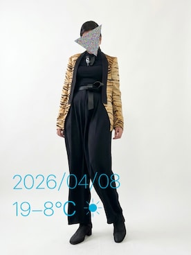 「ブローチ」｜hingeさん（レディース・161cm）の春コーディネート