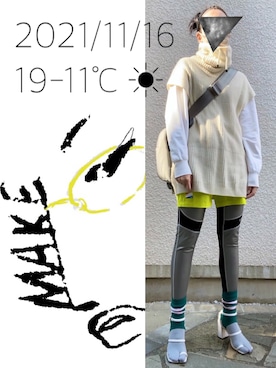 「UU（ユニクロ　アンダーカバー）のアイテム」を使った、hingeさん（レディース・161cm）の秋コーディネート