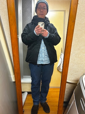 「J.CREW（ジェイクルー）のアイテム」を使った、tomoikeさん（メンズ・173cm）の冬コーディネート