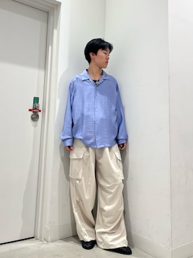 「SENSE OF PLACE by URBAN RESEARCH(センスオブプレイスバイアーバンリサーチ)のコットンスムースタンクトップ(タンクトップ、ブラック系)」を使った、しんさん(メンズ・167cm)の秋コーディネート