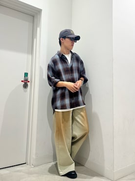 「SENSE OF PLACE by URBAN RESEARCH（センスオブプレイスバイアーバンリサーチ）のアイテム（Tシャツ/カットソー）」を使った、しんさん（メンズ・167cm）の秋コーディネート