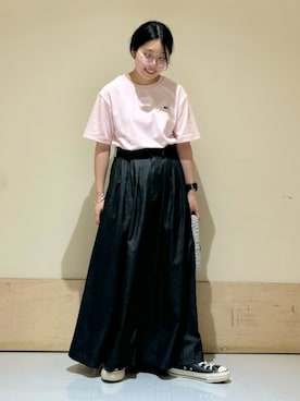 「ラコステ」｜キザキ　アケミさん（レディース・148cm・20代）の夏コーディネート