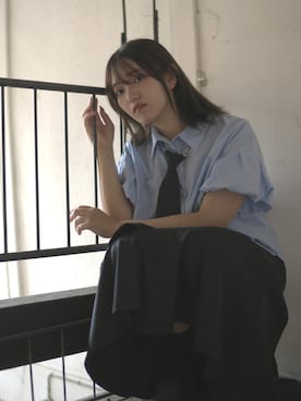 「HARE（ハレ）のアイテム（フォーマルスーツ/小物）」を使った、ミオリさん（レディース・157cm）の秋コーディネート