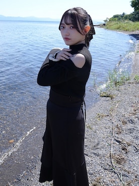 「mily bilet（ミウィビレット）のアイテム」を使った、ミオリさん（レディース・157cm）の秋コーディネート
