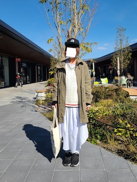 「FRAPBOIS」｜「アイテム（キャップ）」を使った、yoshiさん（レディース・158cm）の春コーディネート