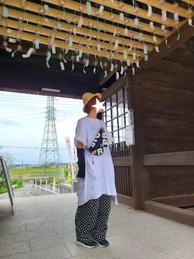 「FRAPBOIS」｜「アイテム（オールインワン・サロペット）」を使った、yoshiさん（レディース・158cm）の夏コーディネート