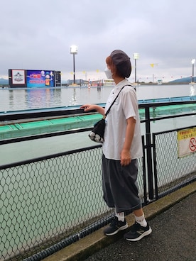 「FRAPBOIS」｜「アイテム（キャスケット）」を使った、yoshiさん（レディース・158cm）の秋コーディネート