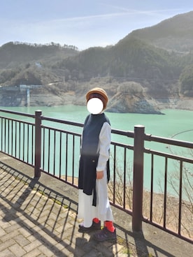 「FRAPBOIS」｜「アイテム（シャツワンピース）」を使った、yoshiさん（レディース・158cm）の春コーディネート