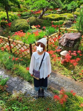 「FRAPBOIS」｜「アイテム（ニットキャップ/ビーニー）」を使った、yoshiさん（レディース・158cm）の秋コーディネート
