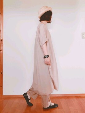 「FRAPBOIS」｜「アイテム（アナログ腕時計）」を使った、yoshiさん（レディース・158cm）の夏コーディネート