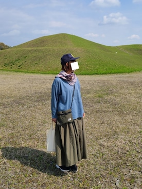 「FRAPBOIS」｜「アイテム（キャップ）」を使った、yoshiさん（レディース・158cm）の春コーディネート