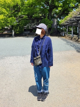 「FRAPBOIS」｜「アイテム（キャップ）」を使った、yoshiさん（レディース・158cm）の春コーディネート