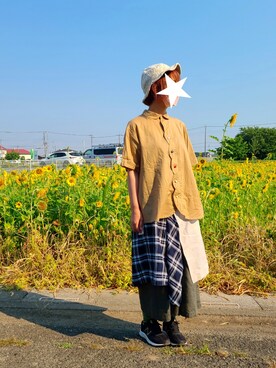 yoshiさん（レディース・158cm）の夏コーディネート