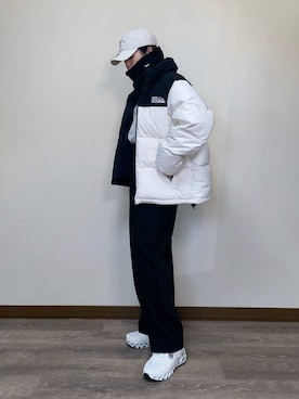 「アイテム（ネックウォーマー/スヌード）」を使った、Miiさん（レディース・159cm）の冬コーディネート