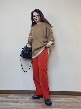 「Soiunique（スワユニーク）のアイテム」を使った、Miiさん（レディース・159cm）の冬コーディネート