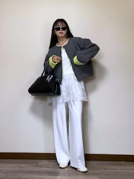 「アイテム（サングラス）」を使った、Miiさん（レディース・159cm）の秋コーディネート