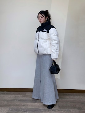 「FIRST DOWN（ファーストダウン）のアイテム（ダウンジャケット/コート）」を使った、Miiさん（レディース・159cm）の冬コーディネート