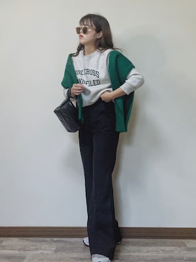 「bohmal（ボマール）のアイテム（バッグ）」を使った、Miiさん（レディース・159cm）の秋コーディネート